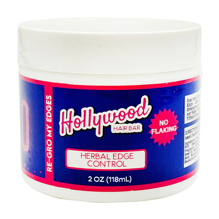 Hollywood Hair Bar Growth Edge Control Long Lasting and Maximum Hold for Sleek and Smooth Styles 2Oz (118ml)
