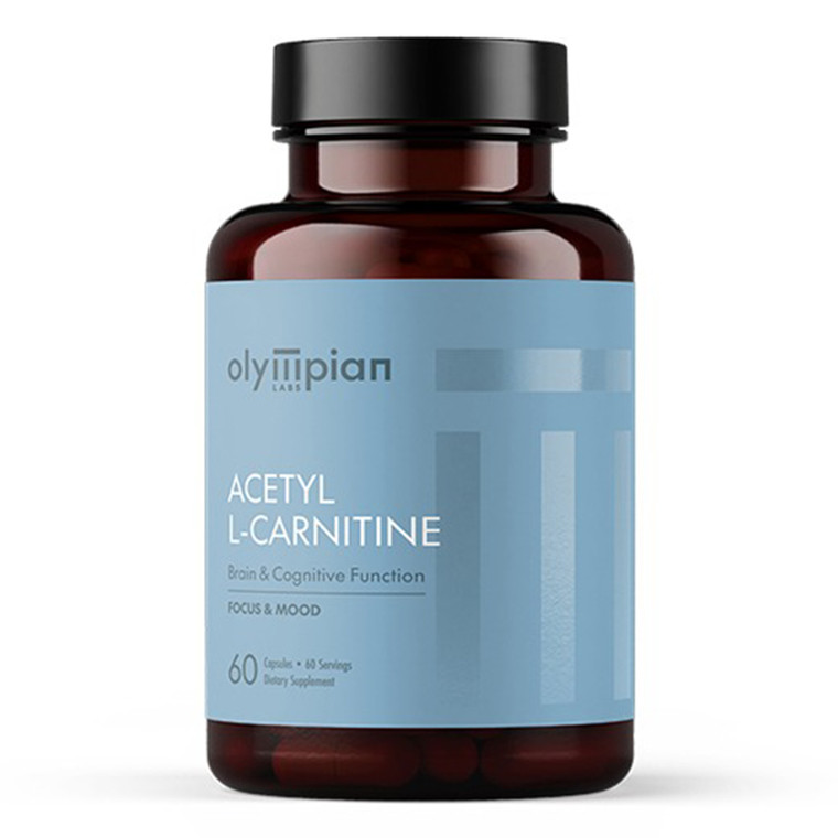 Olympian Labs Acetyl L Carnitine 500mg Vegetarian Supplement Capsules Supports Cognitive Function 60Ea