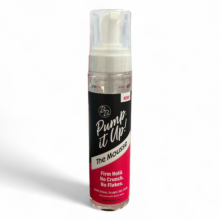 Bronner Bros Pump It Up Styling Mousse Firm Hold Hair Styling Foam 8.5Oz (251ml)