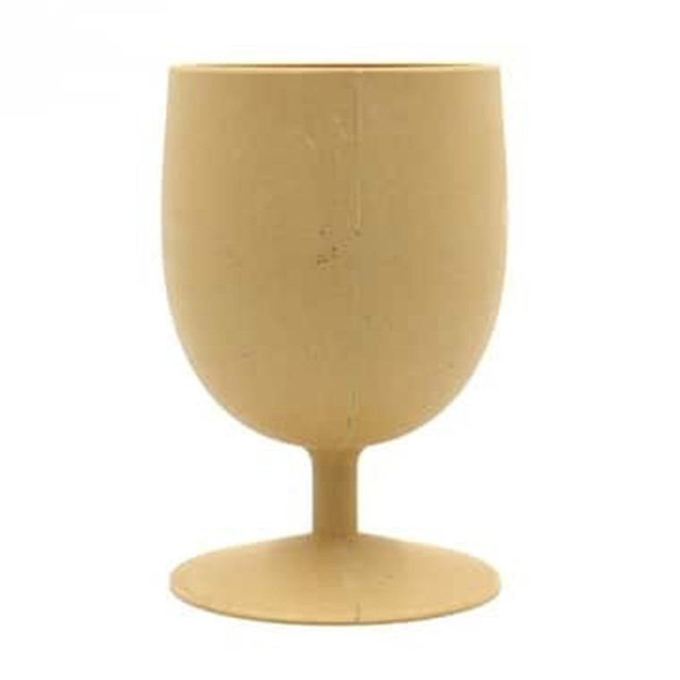 EcoSouLife Bamboo Eco Goblet Almond Reusable Set 4Ea