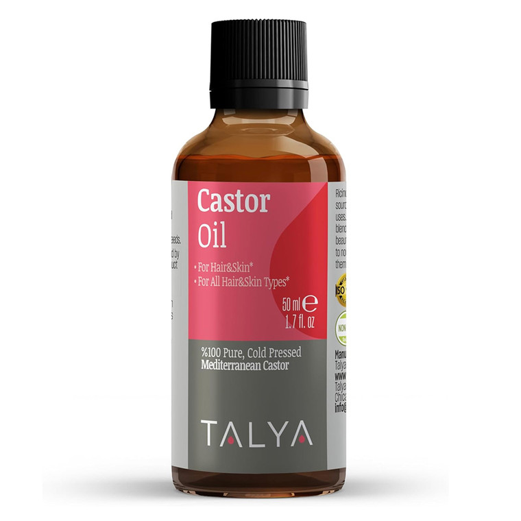 Talya Castor Oil for Skin Moisturizing and Hair Conditioning 1.7Oz (50ml)