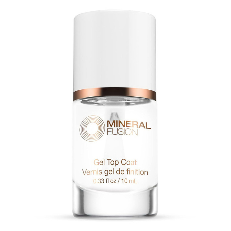 Mineral Fusion Nail Gel Top Coat Clear Finish 0.33Oz (10ml)