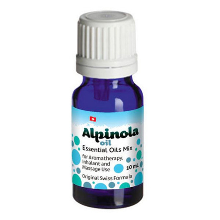 Alpinola Essential Oils Mix Original Swiss Formula for Aromatheraphy Inhalant and Massage Use 10ml