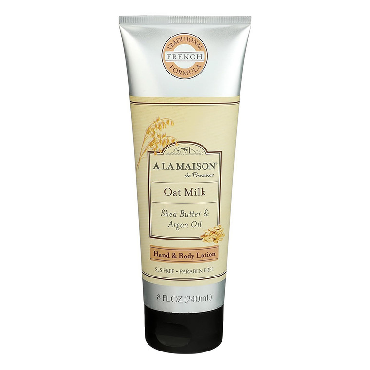 A La Maison Oatmilk Hand and Body Lotion with Argan Oil and Shea Butter Paraben Free 8Oz (240ml)