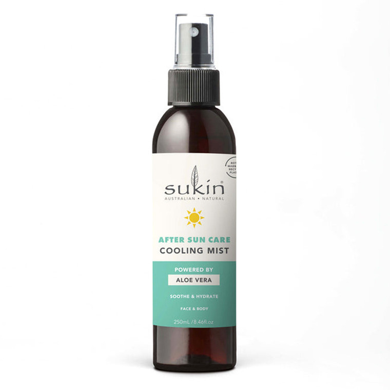 Sukin After Sun Care Cooling Mist Aloe Vera for Soothing and Hydrating Sun Exposed Skin 8.46Oz (250ml)