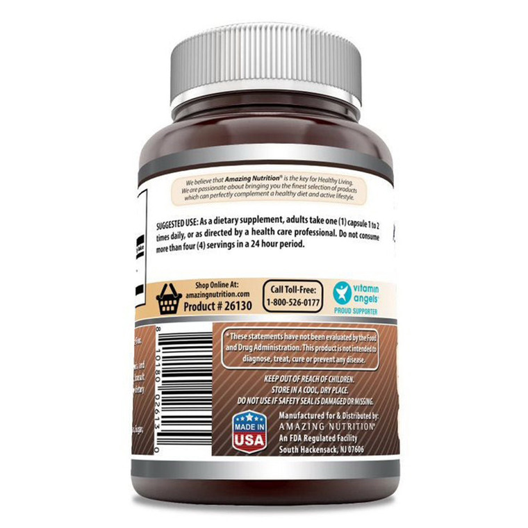 Amazing Nutrition Dietary Supplement Caffeine 200mg Capsules 240Ea