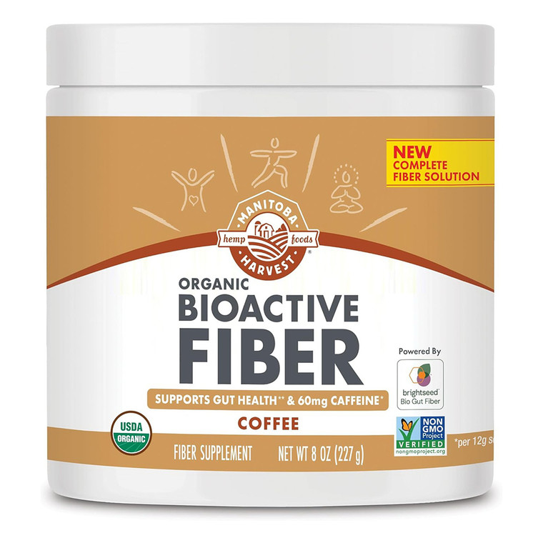 Manitoba Harvest Organic BioActive Fiber Supplement Coffee 8Oz (227g)