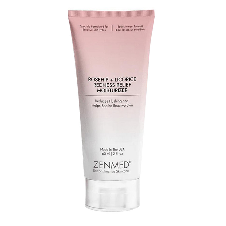 Zenmed Rosehip Plus Licorice Redness Relief Moisturizer Reduces Flushing and Helps Soothe Reactive Skin 2Oz (60ml)