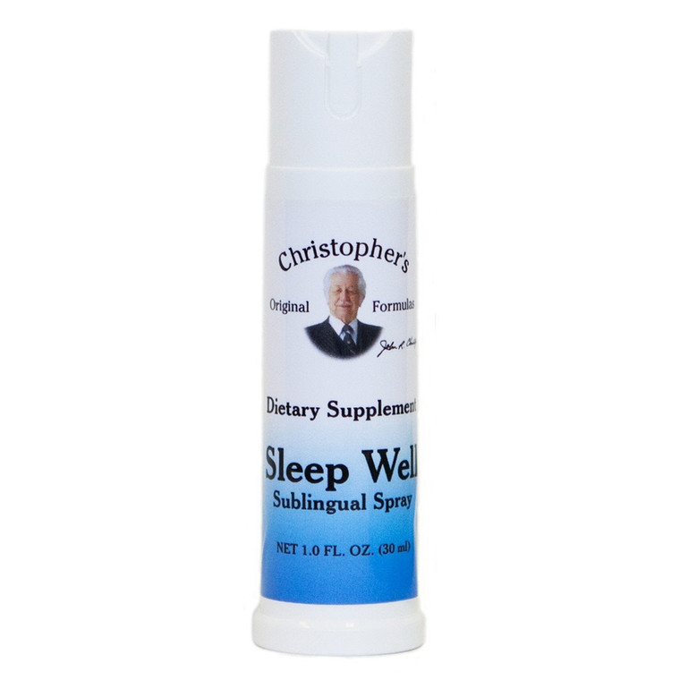 Christophers Original Formulas Sleep Well Sublingual Spray Support Nervous System 1Oz (30ml)
