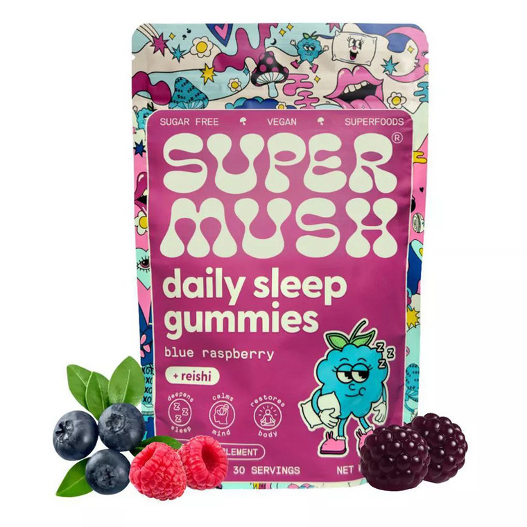 SuperMush Daily Sleep Sugar Free Gummies 60Ea