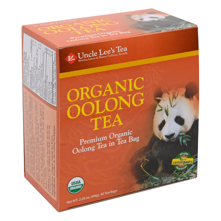 Uncle Lees Organic Oolong Tea Bags Rich in Antioxidant Smooth and Balanced 40Ea