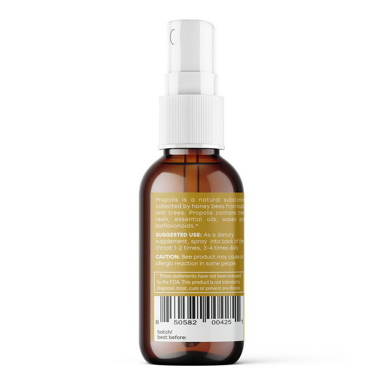 Apihaus Propolis Throat Spray Alcohol Free Supports Throat Health and Boosts Immunity 1Oz (30ml)