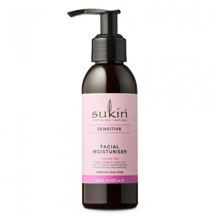 Sukin Sensitive Skin Facial Moisturizer Senstive Skin Types Paraben Free 4.23Oz (125ml)