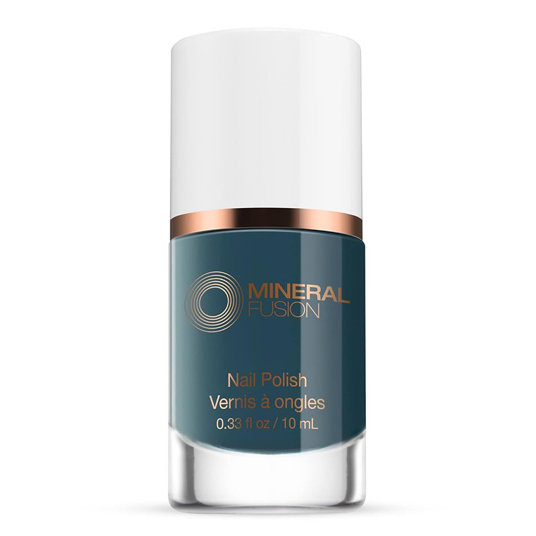 Mineral Fusion Grey Green Perfect Storm Long Lasting Chip Resistant Nail Polish 0.33Oz (10ml)