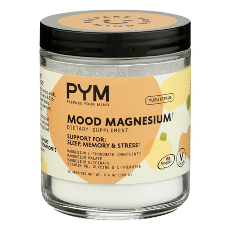 Prepare Your Mind Yuzu Citrus Mood Magnesium Support for Sleep Memory Stress Dietary Supplement 5.6Oz (159g)