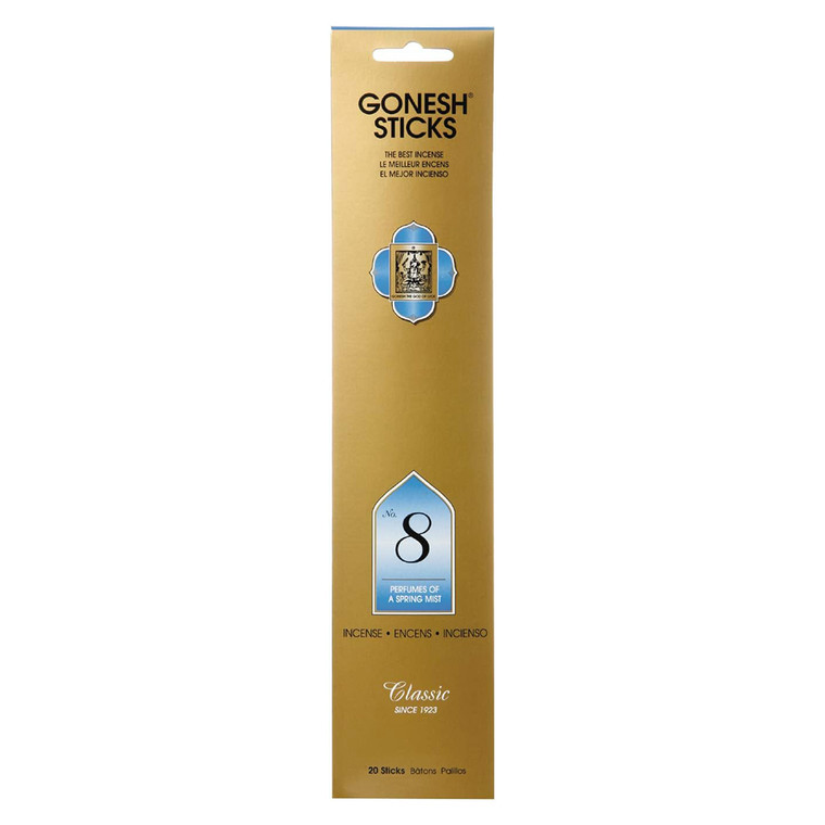 Gonesh Sticks Best Inscense No 6 Perfumed of a Spring Mist 20Ea