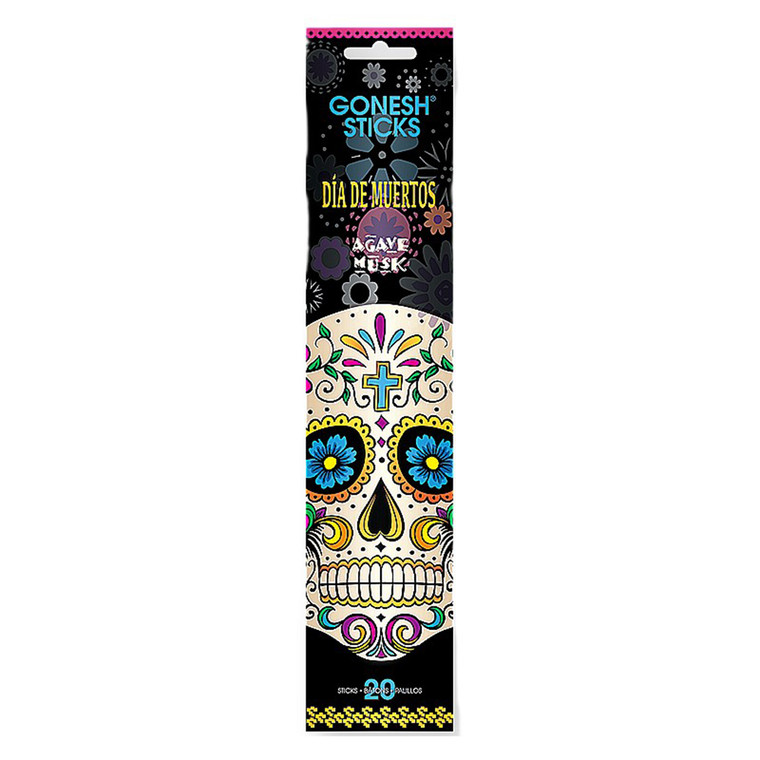 Gonesh Sticks Agave Musk Dia De Muertos Incense Sticks 20Ea