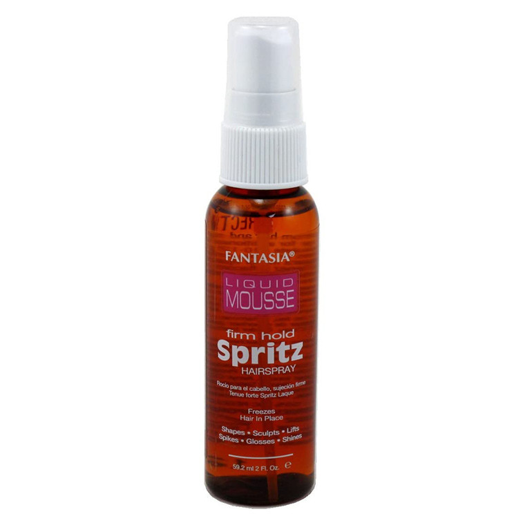 Fantasia Spritz Liquid Mousse Firm Hold Fast Drying Formula Hair Spray 2Oz (59.2ml)