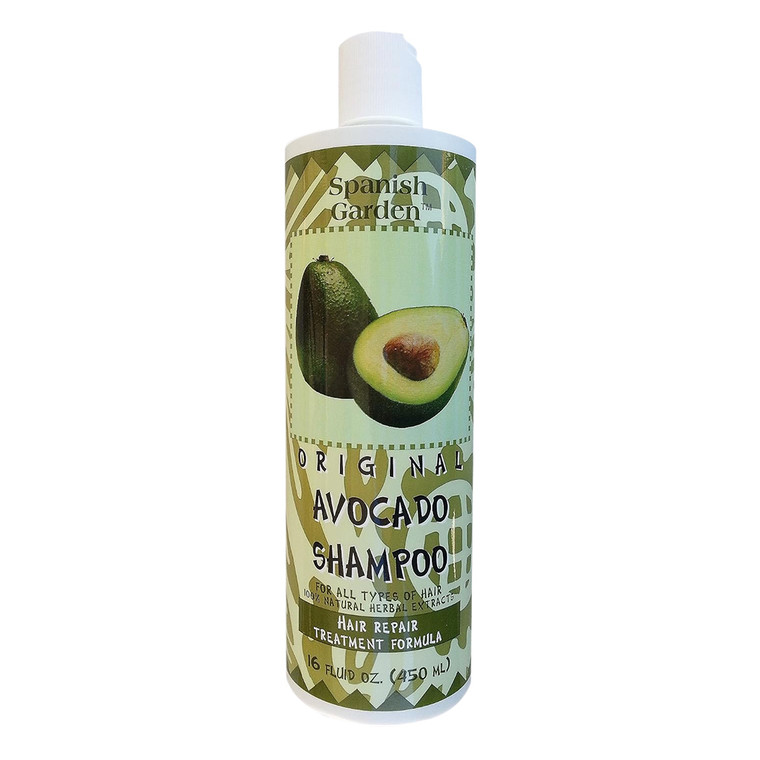 Spanish Garden Hair Repair Treatment Original Avocado Shampoo 16Oz (450ml)