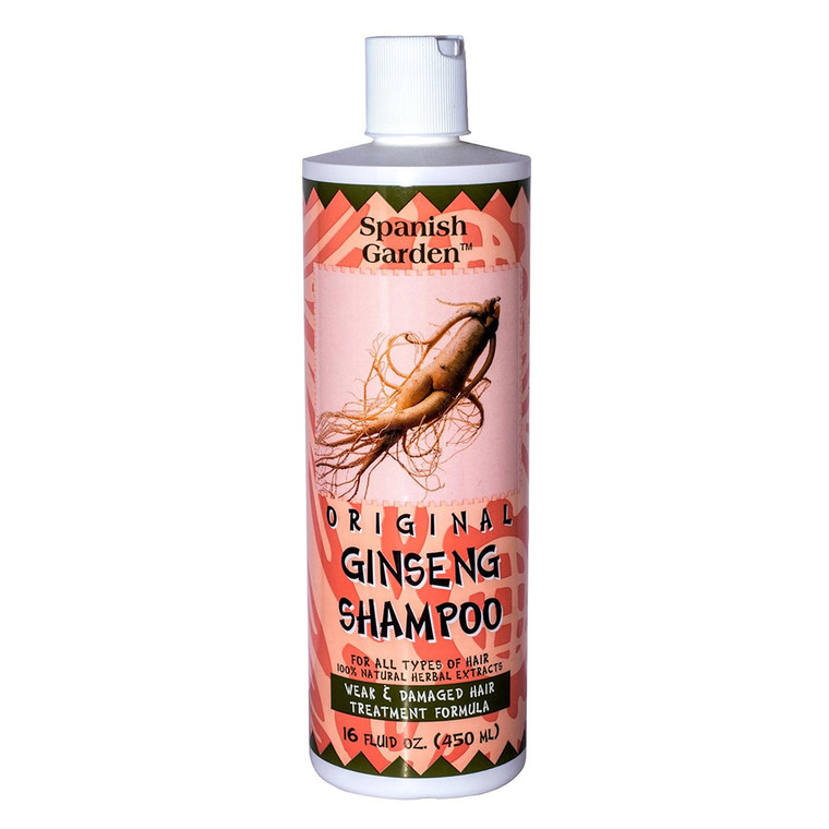 Spanish Garden Original Ginseng Weak and Damaged Hair Shampoo 16Oz (450ml)