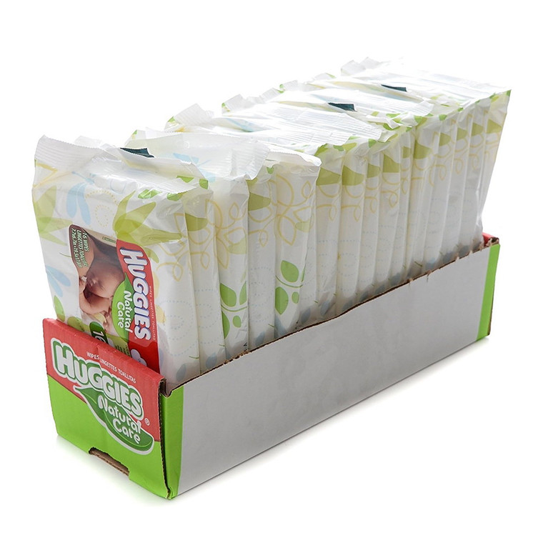 Huggies Natural Care Unscented Baby Wipes 16Ea, Pack of 16