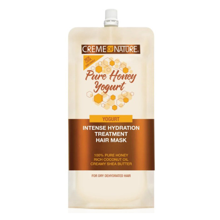 Creme of Nature Pure Honey Intense Hydration Treatment Hair Mask for Dehydrated Hair 3.4Oz (96g)
