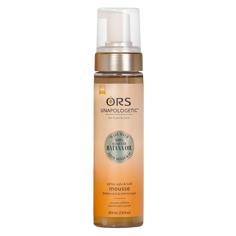 Ors Unapologetic Define Style and Hold Mousse Curls and Coils Hydrates Hair and Scalp 7.6Oz (224ml)
