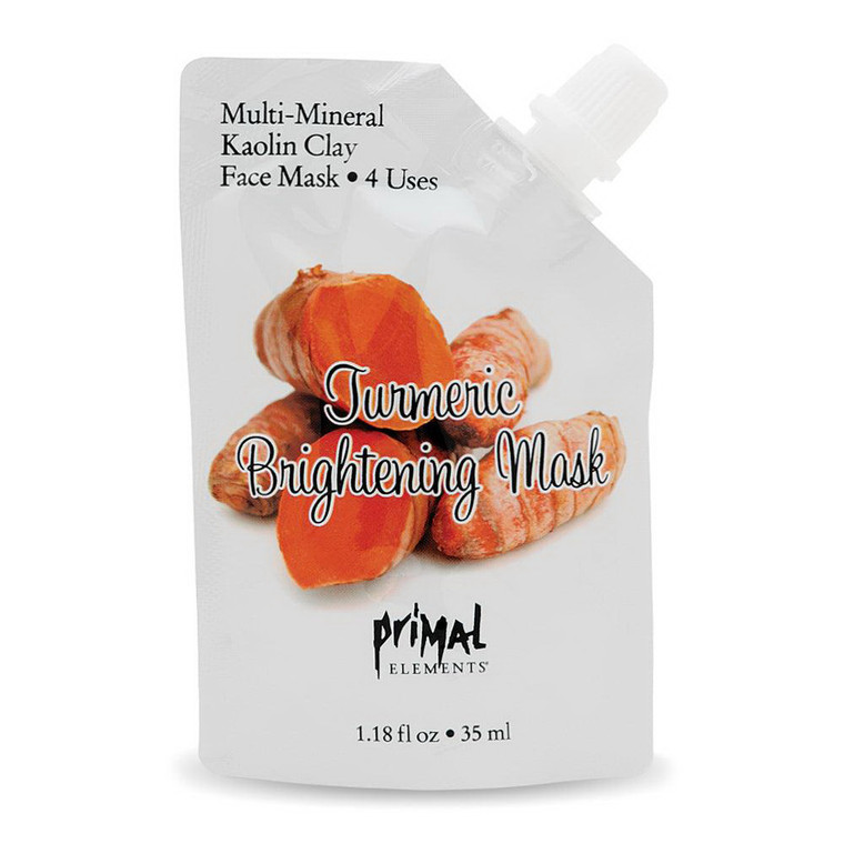 Primal Elements Tumeric Brightening Face Mask Repair Damage Skin and for Radiant Skin 1.18Oz (35ml)