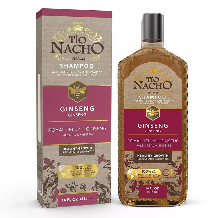 Tio Nacho Ginseng and Royal Jelly Shampoo Boost for Stronger and Healthier Hair 14Oz (415ml)