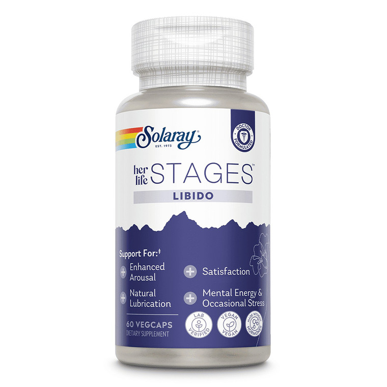 Solaray Her Life Stages Libido VegCaps for Female Libido Arousal and Sexual Satisfaction Support 60Ea