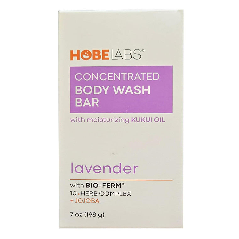 Hobe Labs Lavender Concentrated Body Wash Bar 7Oz (198g)