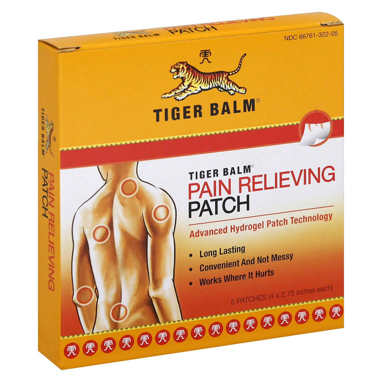 Tiger Balm Advance Hydrogel Pain Relieving Patch 5Ea