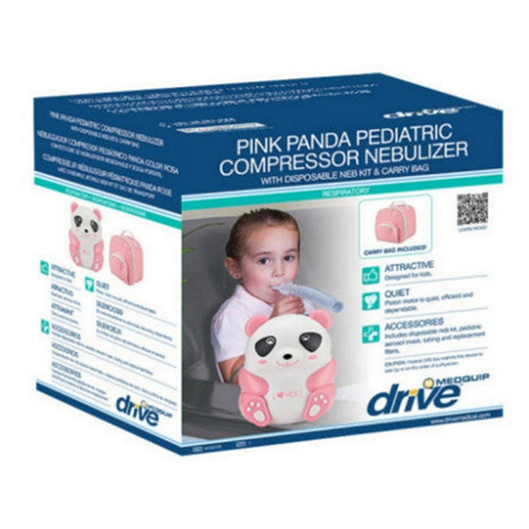 Drive Medical Pediatric Compressor Nebulizer Pink with Disposable 1Ea