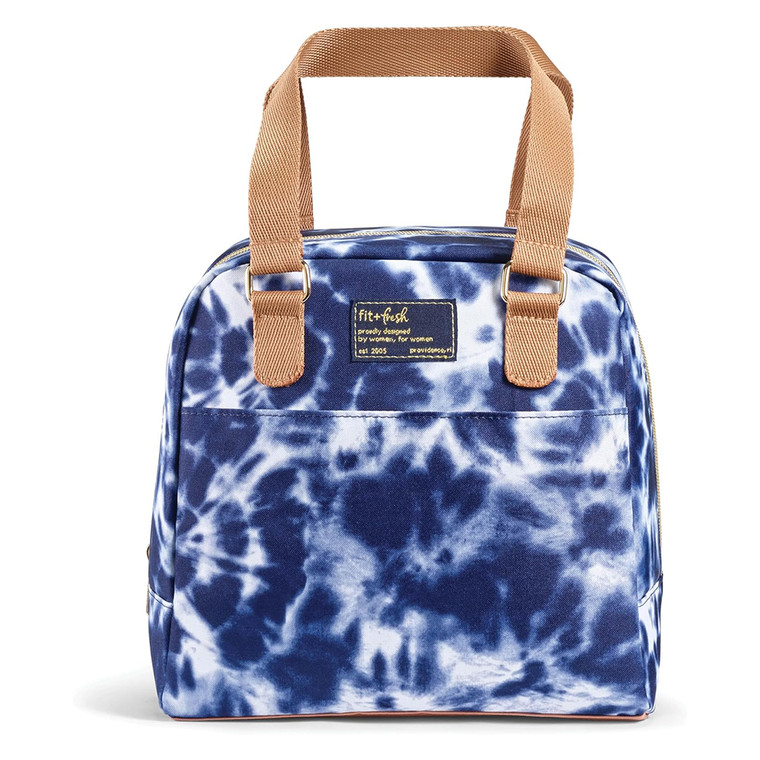 Fit and Fresh Lunch Bag Kit for Women Navy Tie Dye 1Ea