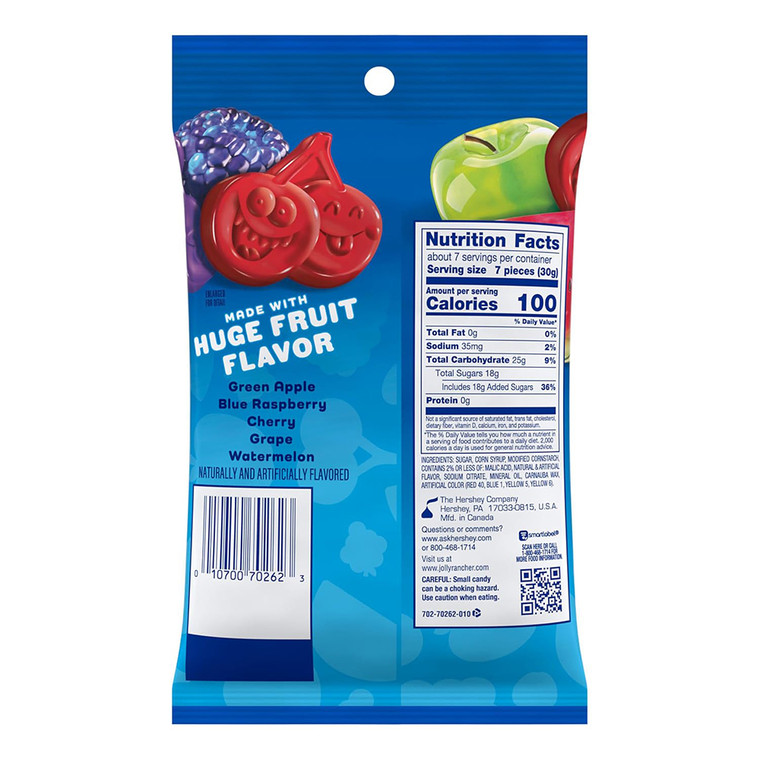 Jolly Rancher Original Gummy Candy Assorted Flavors 7Oz (198g)