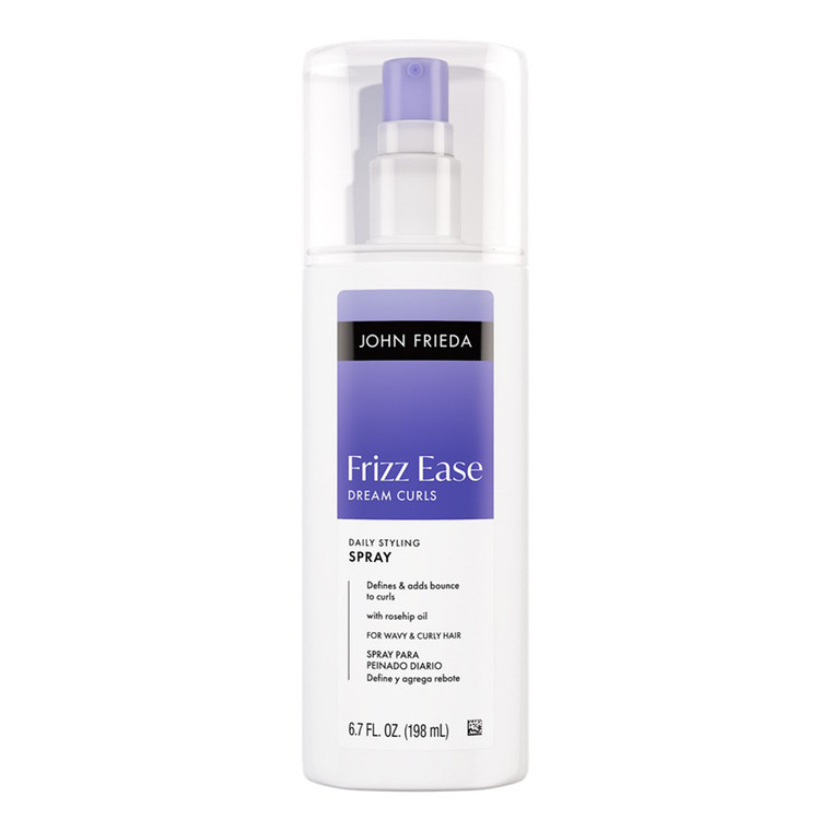 John Frieda Frizz Ease Dream Curls Daily Styling Spray for Wavy and Curly Hair 6.7Oz (198ml)