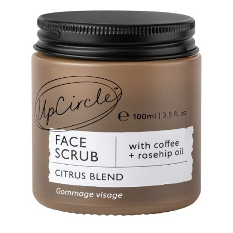 UpCircle Face Scrub with Coffee and Rosehip Oil Citrus Blend 3.38Oz (100ml)