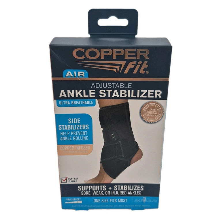 Copper Fit Air Ankle Stabilizer Ultra Breathable Help Prevent Ankle Rolling