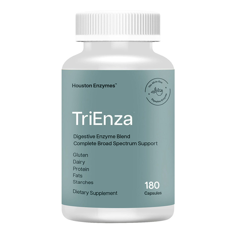 Houston Enzymes TriEnza Capsules for Digestive Support 180Ea