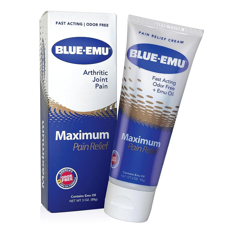 Blue Emu Maximum Arthritis Pain Relief Cream Soothing Joint and Muscle Relief 3Oz (88g)