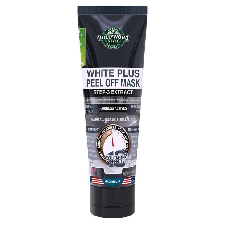 Hollywood Style White Plus Extracting Peel Off Mask Organic and Herbal Mix Brightening Thearpy 3.2Oz