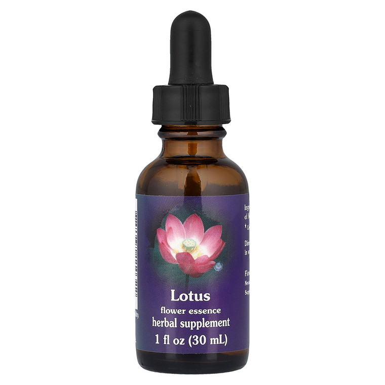 Flower Essence Services Lotus Dropper Herbal Supplement for Body Mind Wellness 1Oz (30ml)