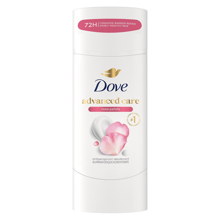 Dove Advanced Care Antiperspirant Deodorant Stick Rose Petals 2.6Oz (74g)