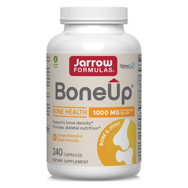 Jarrow Formulas BoneUp 1000mg Calcium Per Day Capsules Support Bone Density Provide Nutrition Supplement Veg Capsules 240Ea