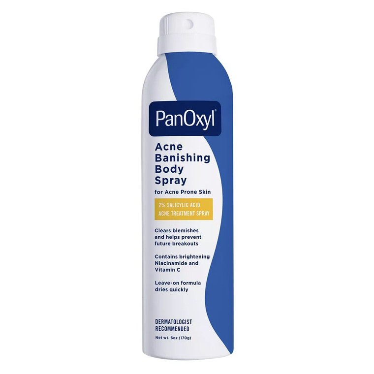 PanOxyl Acne Banishing Body Spray for Acne Prone Skin 6Oz (170g)