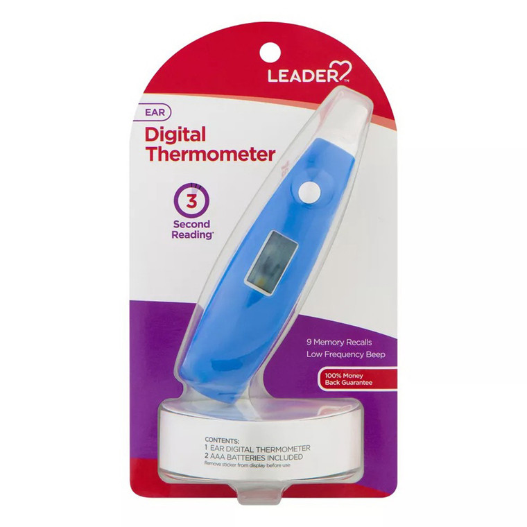 Leader Ear Digital Thermometer for Measuring Body Temperature 1Ea
