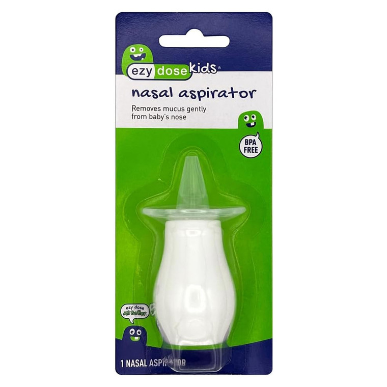 Ezy Dose Kids Nasal Aspirator Removes mucus gently from baby nose 1Ea