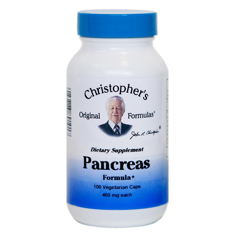 Christophers Original Pancreas Formula Vegetarian Capsules Support Digestive Health 100Ea