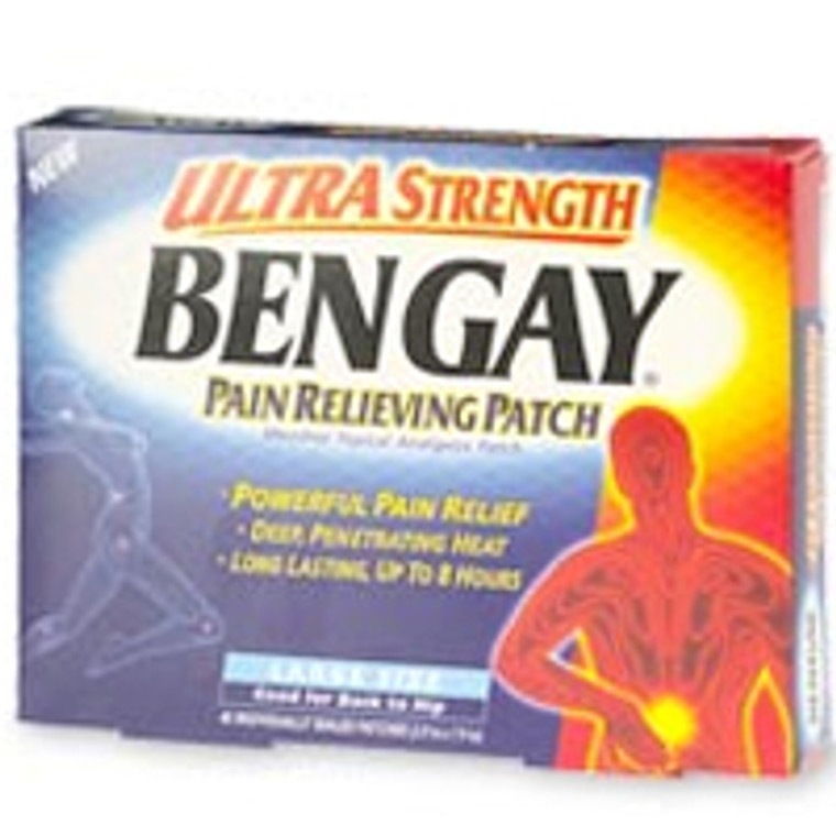 Bengay Ultra Strength Pain Relieving Patch Large - 4 Ea