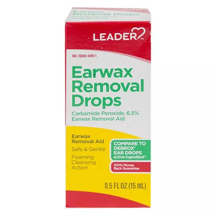 Leader Earwax Removal Drops for Softening and Removing Excess Earwax 0.5Oz (15ml)